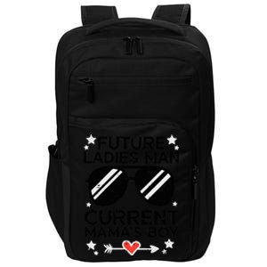 Current Mamas Boy Funny Valentines Day Boy Impact Tech Backpack