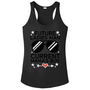 Current Mamas Boy Funny Valentines Day Boy Ladies PosiCharge Competitor Racerback Tank