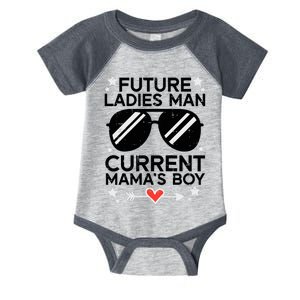 Current Mamas Boy Funny Valentines Day Boy Infant Baby Jersey Bodysuit