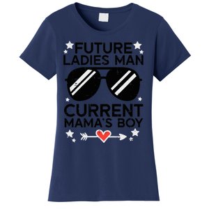 Current Mamas Boy Funny Valentines Day Boy Women's T-Shirt