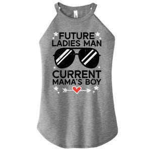 Current Mamas Boy Funny Valentines Day Boy Women's Perfect Tri Rocker Tank