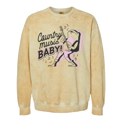 Country Music Baby Frog Colorblast Crewneck Sweatshirt