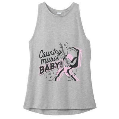 Country Music Baby Frog Ladies PosiCharge Tri-Blend Wicking Tank