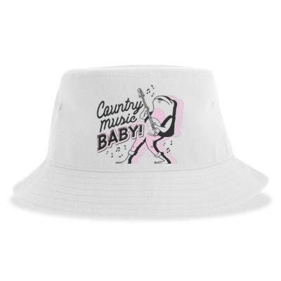 Country Music Baby Frog Sustainable Bucket Hat