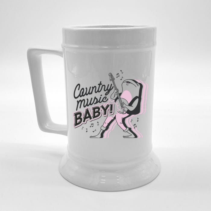 Country Music Baby Frog Beer Stein