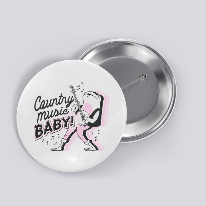 Country Music Baby Frog Button