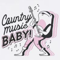 Country Music Baby Frog Button