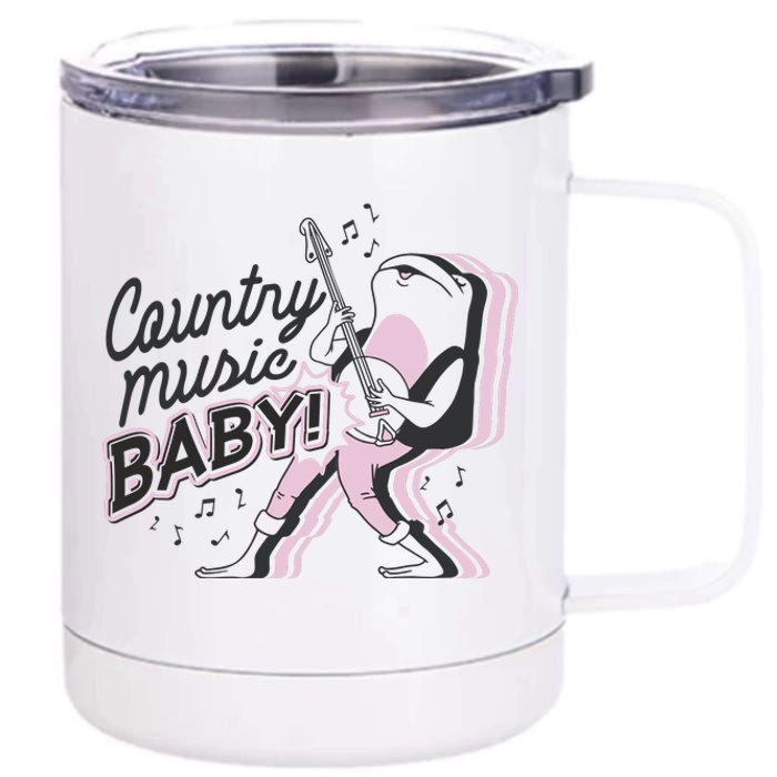 Country Music Baby Frog 12 oz Stainless Steel Tumbler Cup