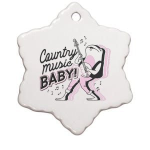 Country Music Baby Frog Ceramic Star Ornament