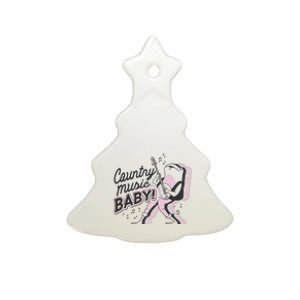 Country Music Baby Frog Ceramic Tree Ornament