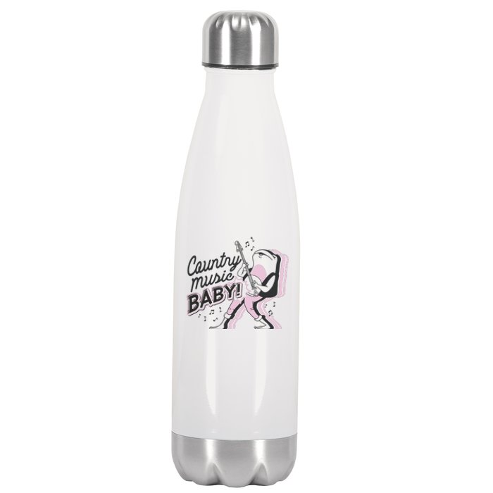 Country Music Baby Frog Stainless Steel Insulated Water Bottle