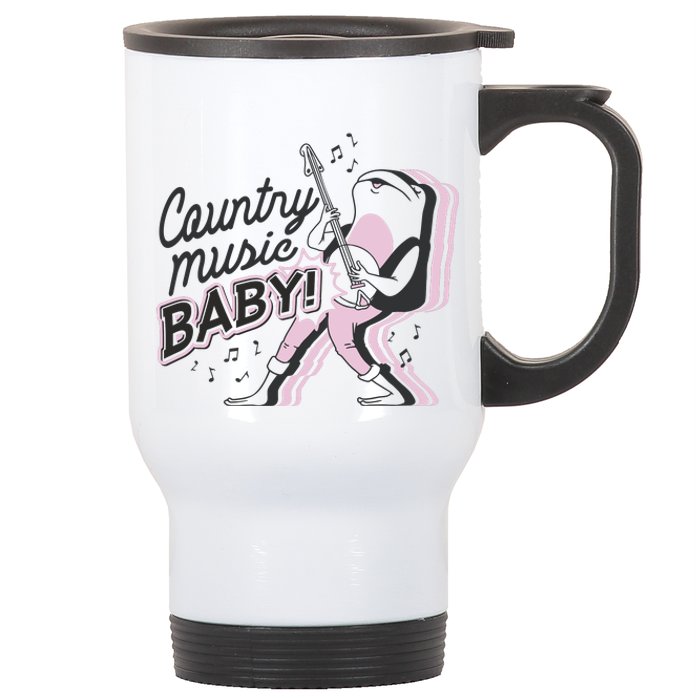 Country Music Baby Frog Stainless Steel Travel Mug