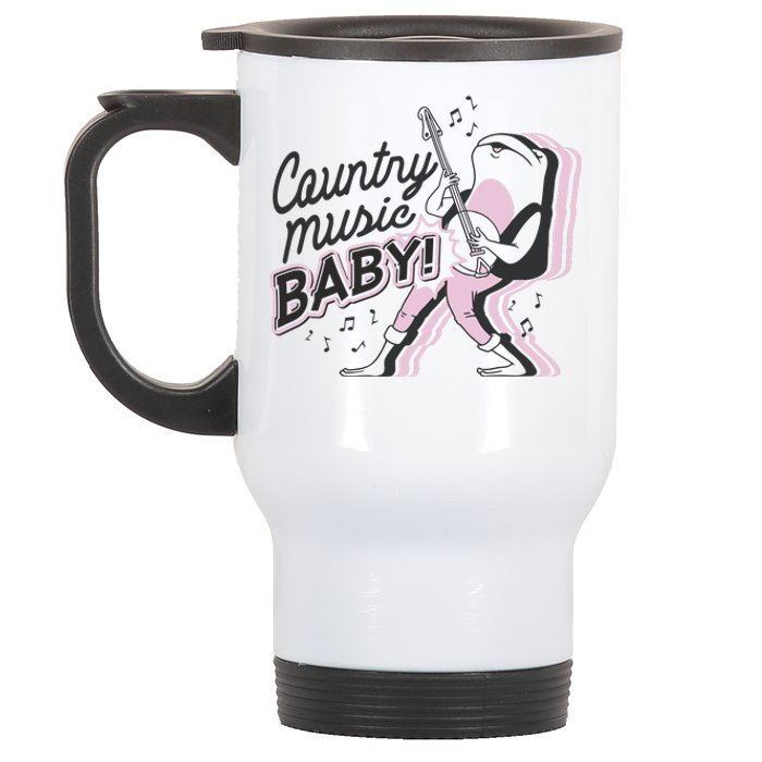 Country Music Baby Frog Stainless Steel Travel Mug