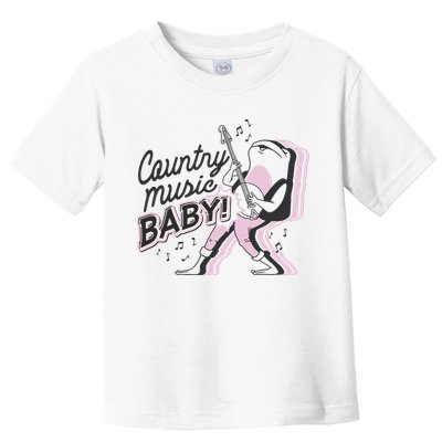 Country Music Baby Frog Toddler T-Shirt