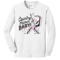 Country Music Baby Frog Kids Long Sleeve Shirt