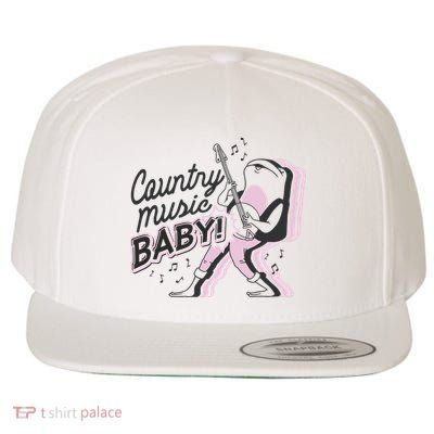Country Music Baby Frog Wool Snapback Cap
