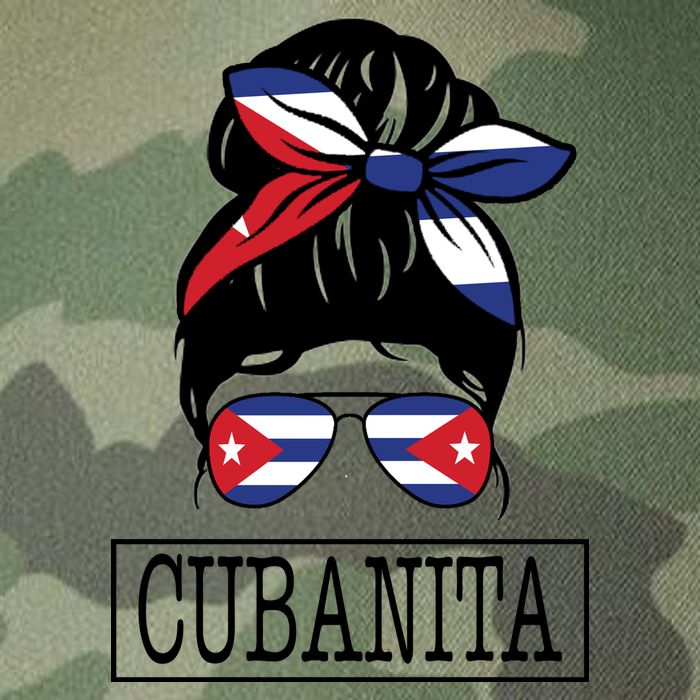 Cubanita Messy Bun Cuban Flag Cuba Legacy Tie Dye Trucker Hat