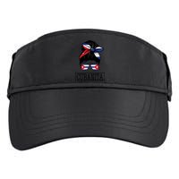 Cubanita Messy Bun Cuban Flag Cuba Adult Drive Performance Visor