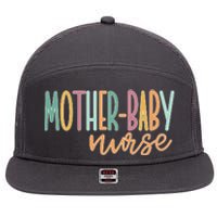 Cute Mother Baby Nurse Gift 7 Panel Mesh Trucker Snapback Hat