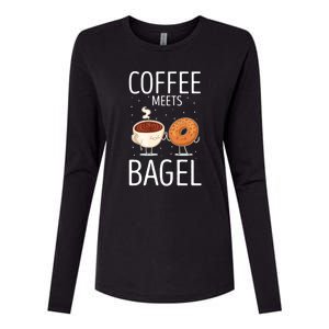 Coffee Meets Bagel Baker Bagels Dough Funny Womens Cotton Relaxed Long Sleeve T-Shirt