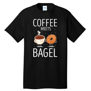 Coffee Meets Bagel Baker Bagels Dough Funny Tall T-Shirt