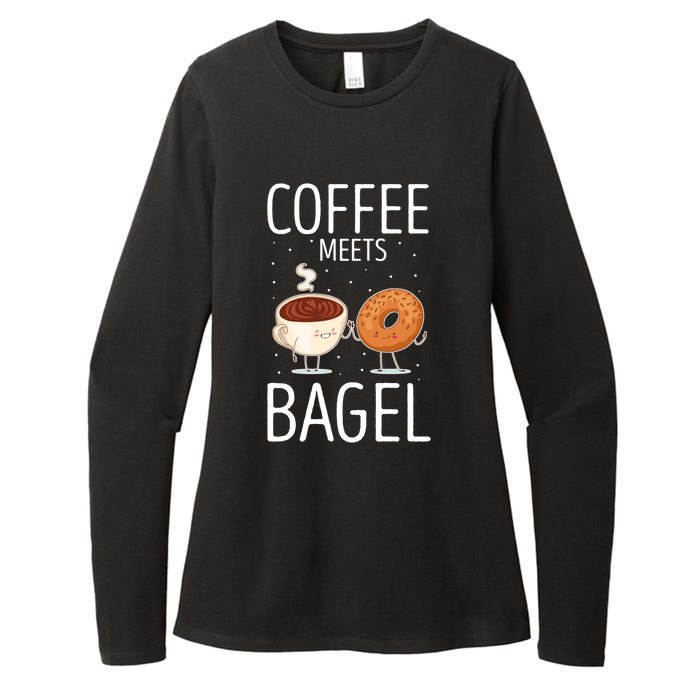 Coffee Meets Bagel Baker Bagels Dough Funny Womens CVC Long Sleeve Shirt