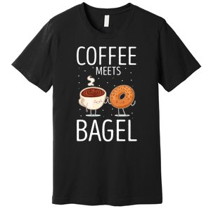 Coffee Meets Bagel Baker Bagels Dough Funny Premium T-Shirt