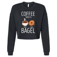 Coffee Meets Bagel Baker Bagels Dough Funny Cropped Pullover Crew