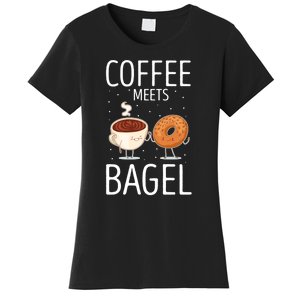 Coffee Meets Bagel Baker Bagels Dough Funny Women's T-Shirt