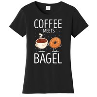 Coffee Meets Bagel Baker Bagels Dough Funny Women's T-Shirt