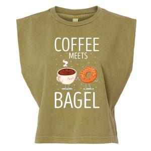 Coffee Meets Bagel Baker Bagels Dough Funny Garment-Dyed Women's Muscle Tee