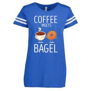 Coffee Meets Bagel Baker Bagels Dough Funny Enza Ladies Jersey Football T-Shirt