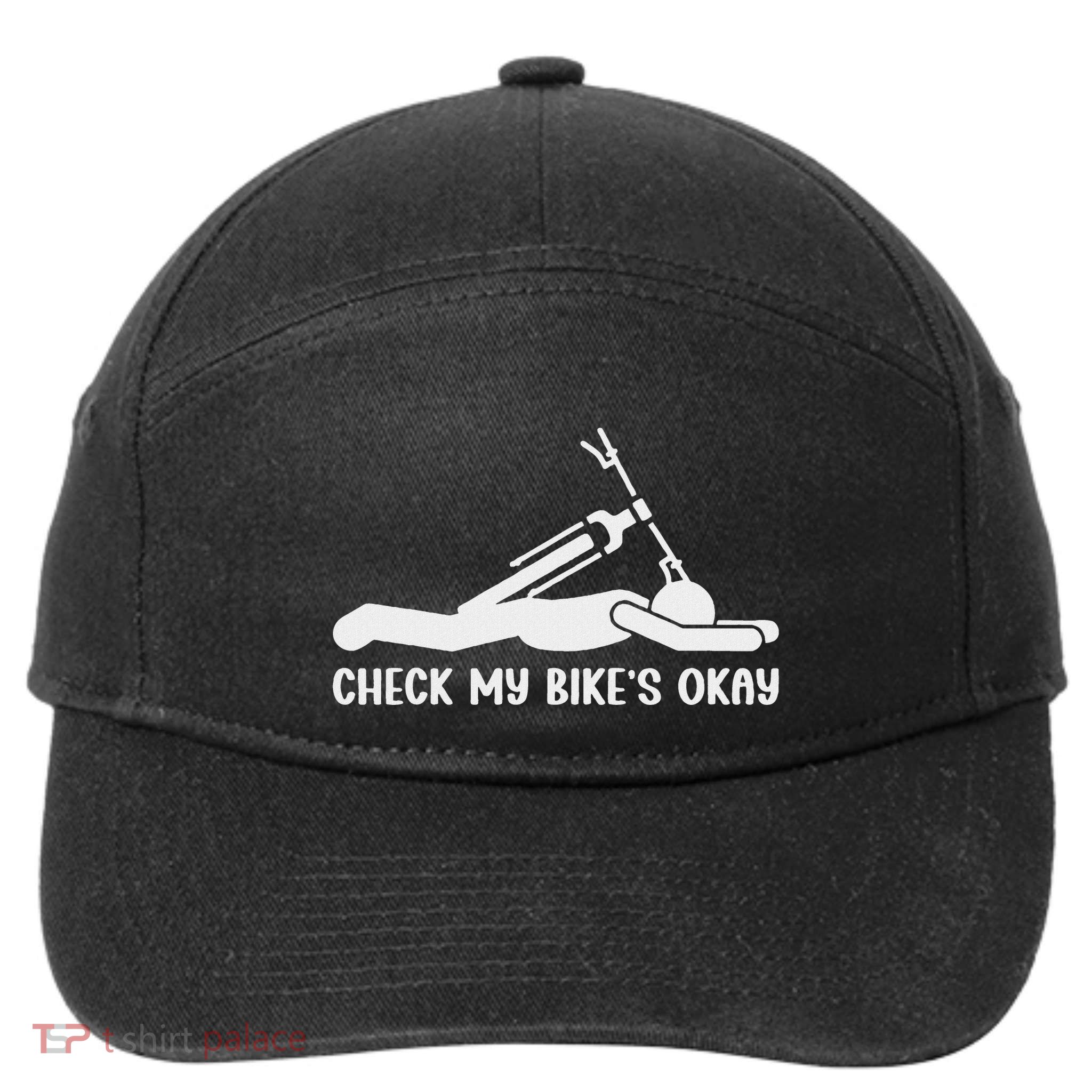 Check My Bike’S Okay 7-Panel Snapback Hat