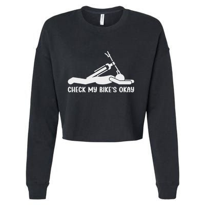 Check My Bike’S Okay Cropped Pullover Crew