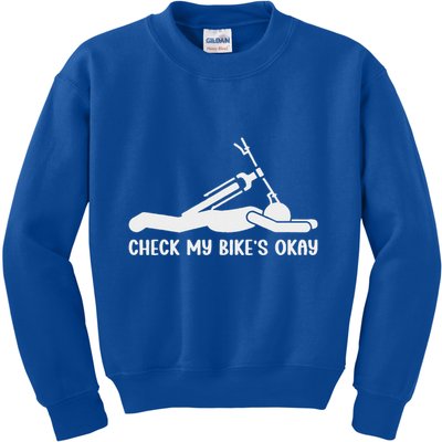 Check My Bike’S Okay Kids Sweatshirt