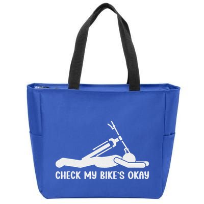 Check My Bike’S Okay Zip Tote Bag