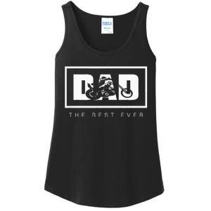 Classic Motorcycle Biker Dad The Best Ever Ladies Essential Tank