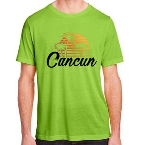 Cancun Mexico Beach Palm Tree Party Destination Gift Adult ChromaSoft Performance T-Shirt