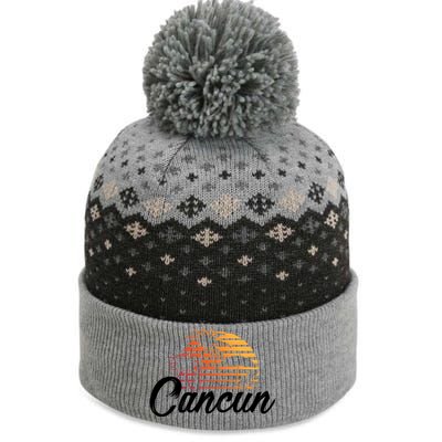 Cancun Mexico Beach Palm Tree Party Destination Gift The Baniff Cuffed Pom Beanie