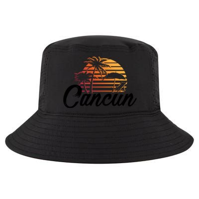 Cancun Mexico Beach Palm Tree Party Destination Gift Cool Comfort Performance Bucket Hat