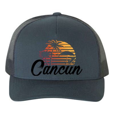 Cancun Mexico Beach Palm Tree Party Destination Gift Yupoong Adult 5-Panel Trucker Hat