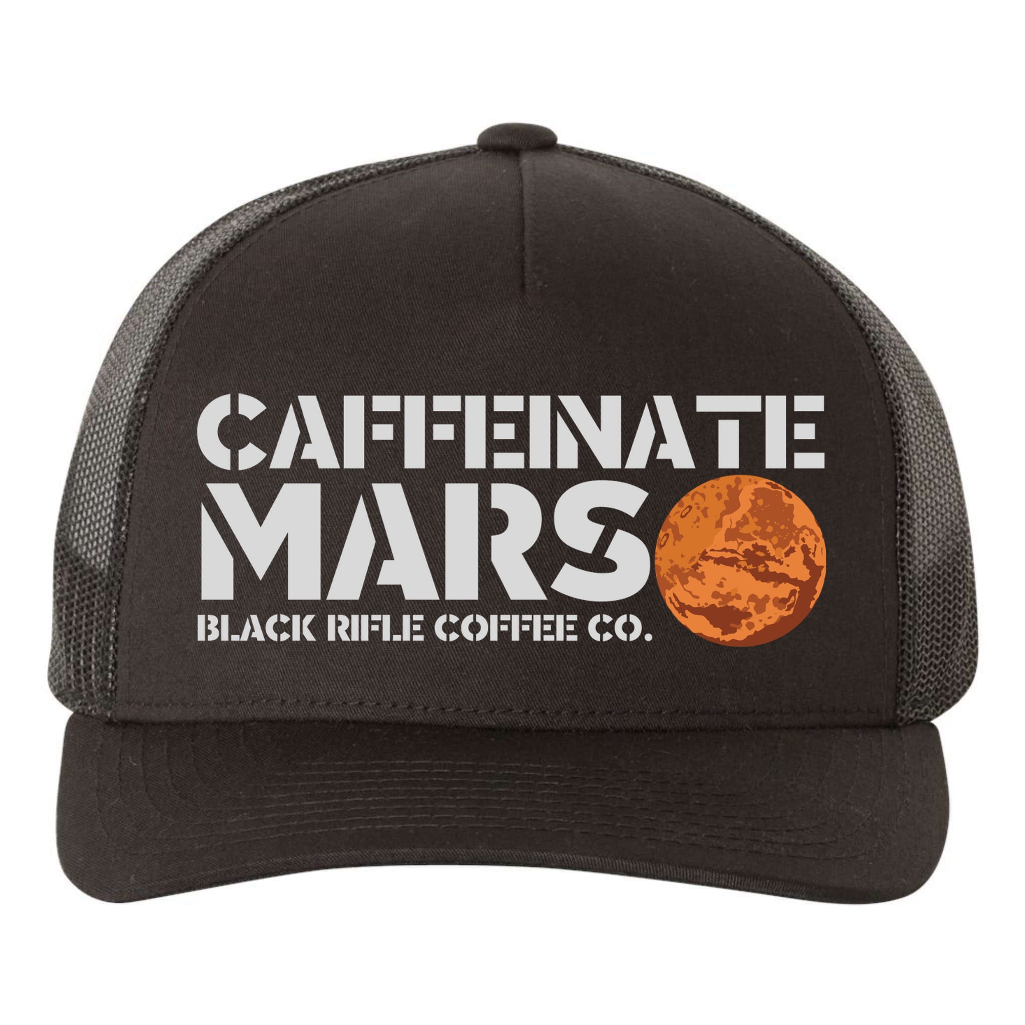 Caffeinate Mars Black Rifle Coffee Co. Yupoong Adult 5-Panel Trucker Hat