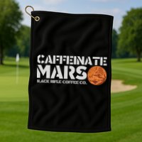 Caffeinate Mars Black Rifle Coffee Co. Golf Towel
