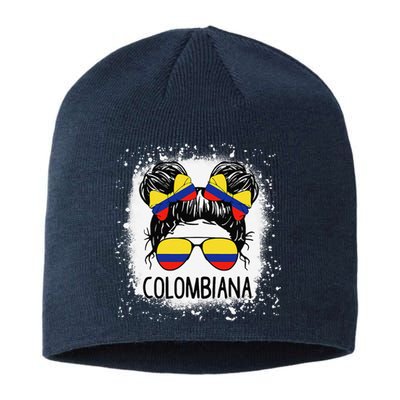 Colombian Messy Bun Patriotic Colombia Pride Sustainable Beanie