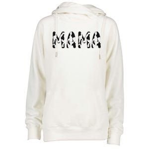 Cow Mama Birthday Family Matching Mothers Day Boy Girl Farm Womens Funnel Neck Pullover Hood