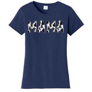 Cow Mama Birthday Family Matching Mothers Day Boy Girl Farm Women's T-Shirt