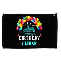 Cruising My Birthday Cruise Ship Vacation Party Grommeted Golf Towel