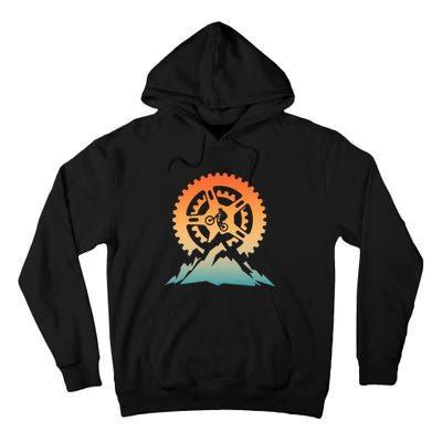 Cute Mountain Bike Art Offroad Mountain Biking Tall Hoodie