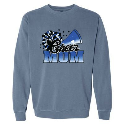 Cheer Mom Blue White Garment-Dyed Sweatshirt