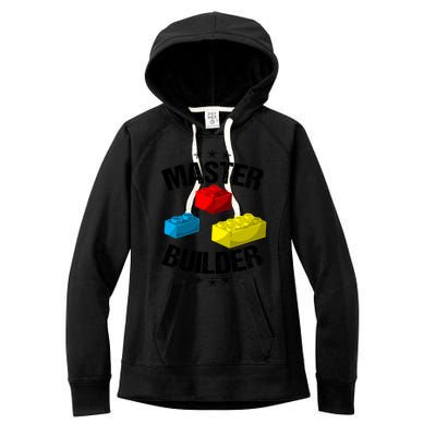 Cool Master Builder Funny Building Blocks Gift Gift Women's Fleece Hoodie